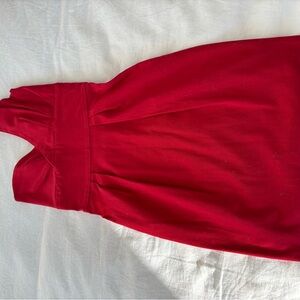 LC Lauren Conrad Red One-Shoulder Dress